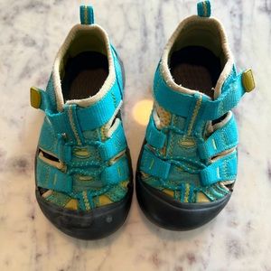 Teal Blue Toddler Keen Sandals